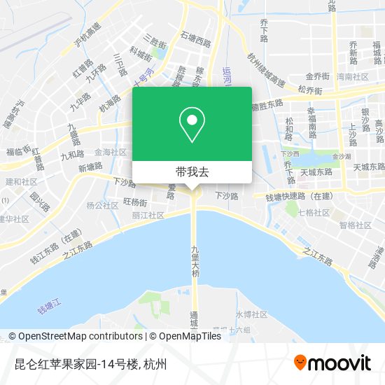 昆仑红苹果家园-14号楼地图