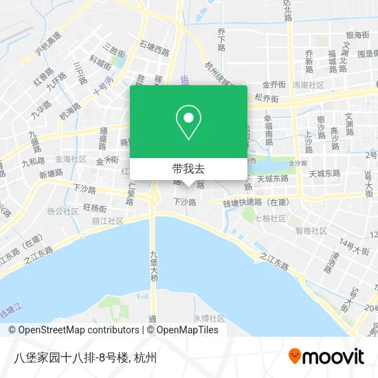 八堡家园十八排-8号楼地图