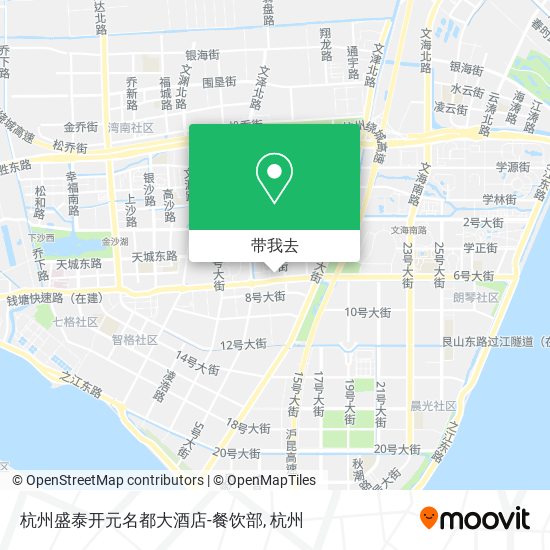 杭州盛泰开元名都大酒店-餐饮部地图