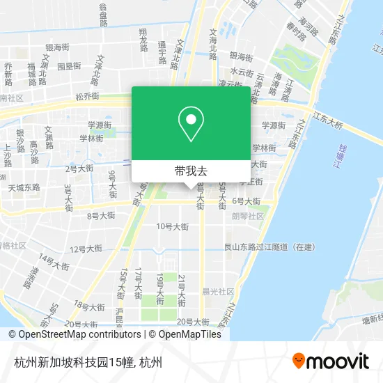 杭州新加坡科技园15幢地图