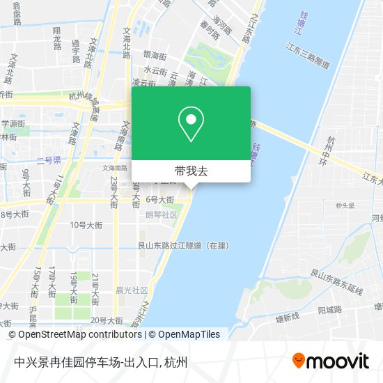 中兴景冉佳园停车场-出入口地图