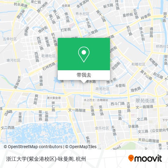 浙江大学(紫金港校区)-咏曼阁地图