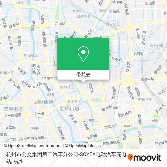 杭州市公交集团第三汽车分公司-SOYEA电动汽车充电站地图