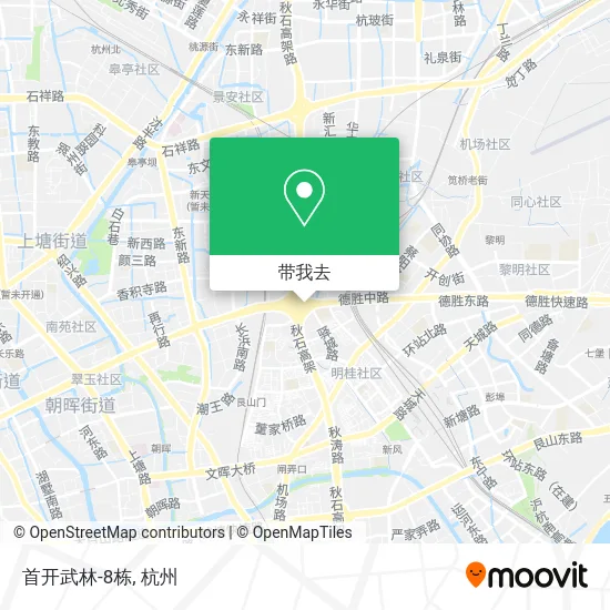 首开武林-8栋地图