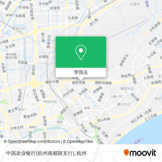 中国农业银行(杭州南都路支行)地图