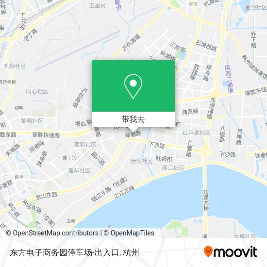 东方电子商务园停车场-出入口地图