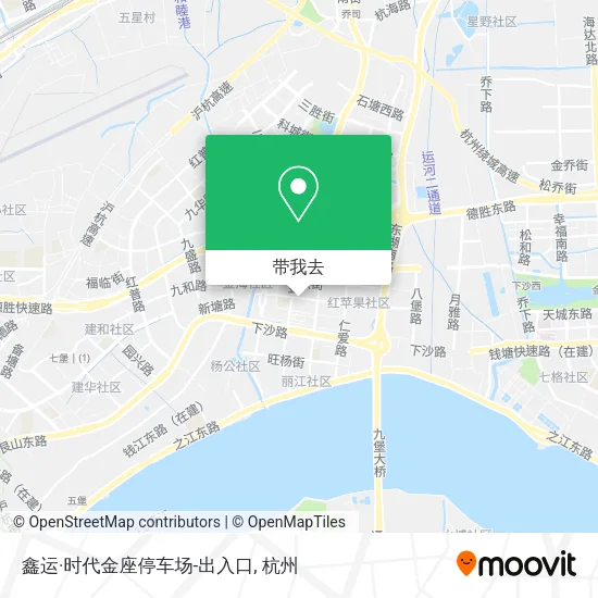 鑫运·时代金座停车场-出入口地图