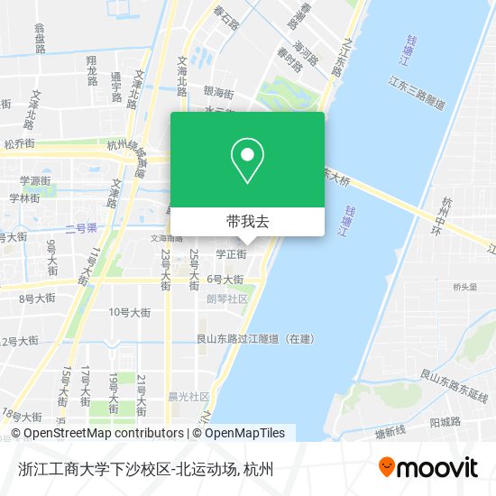 浙江工商大学下沙校区-北运动场地图