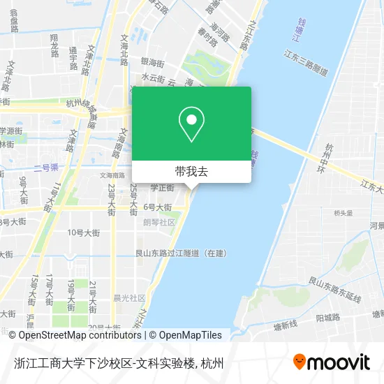 浙江工商大学下沙校区-文科实验楼地图