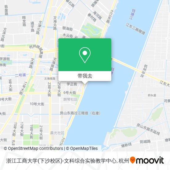 浙江工商大学(下沙校区)-文科综合实验教学中心地图