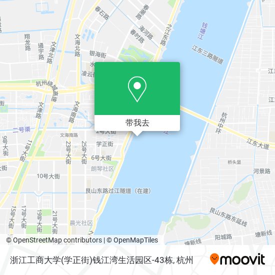 浙江工商大学(学正街)钱江湾生活园区-43栋地图