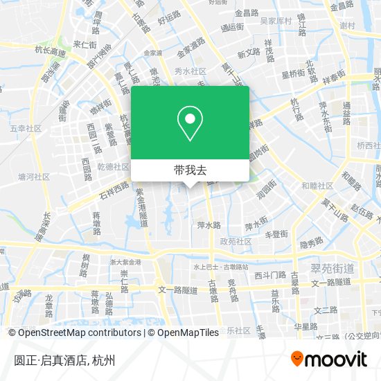 圆正·启真酒店地图