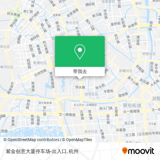 紫金创意大厦停车场-出入口地图