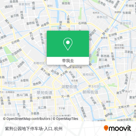 紫荆公园地下停车场-入口地图