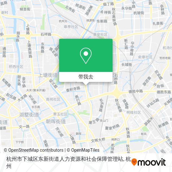 杭州市下城区东新街道人力资源和社会保障管理站地图