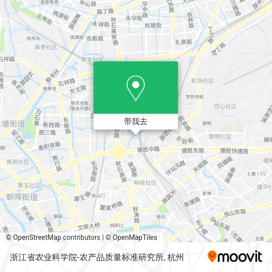 浙江省农业科学院-农产品质量标准研究所地图