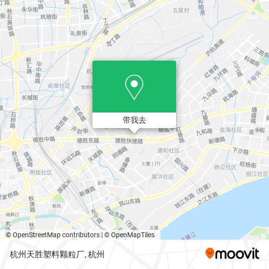 杭州天胜塑料颗粒厂地图