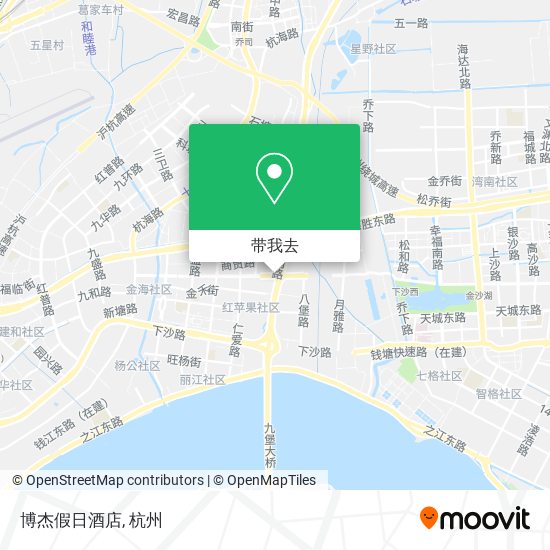 博杰假日酒店地图
