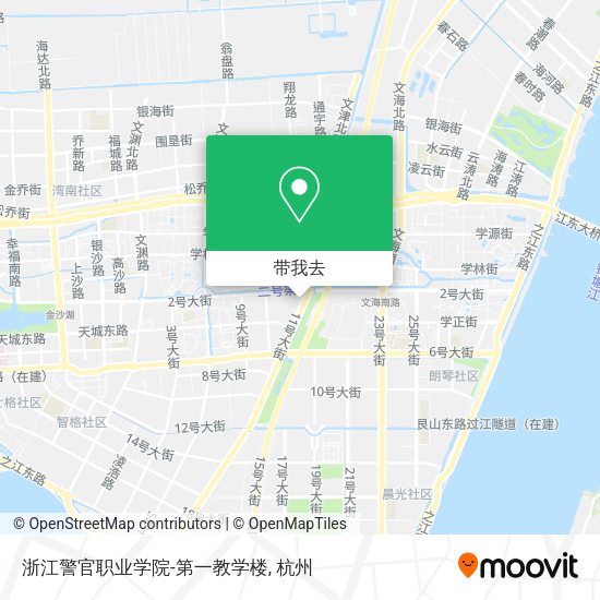 浙江警官职业学院-第一教学楼地图