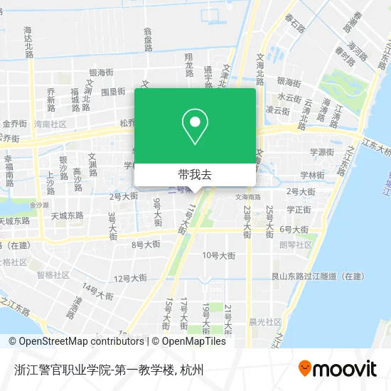 浙江警官职业学院-第一教学楼地图