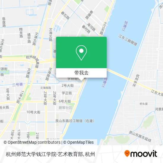 杭州师范大学钱江学院-艺术教育部地图