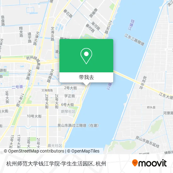 杭州师范大学钱江学院-学生生活园区地图
