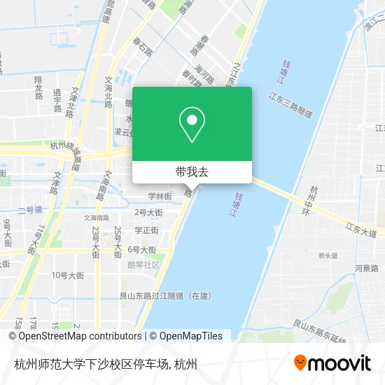 杭州师范大学下沙校区停车场地图