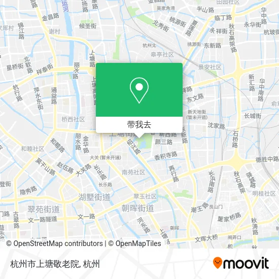 杭州市上塘敬老院地图