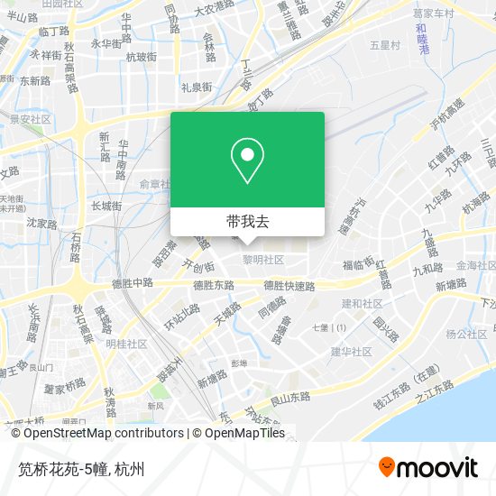 笕桥花苑-5幢地图