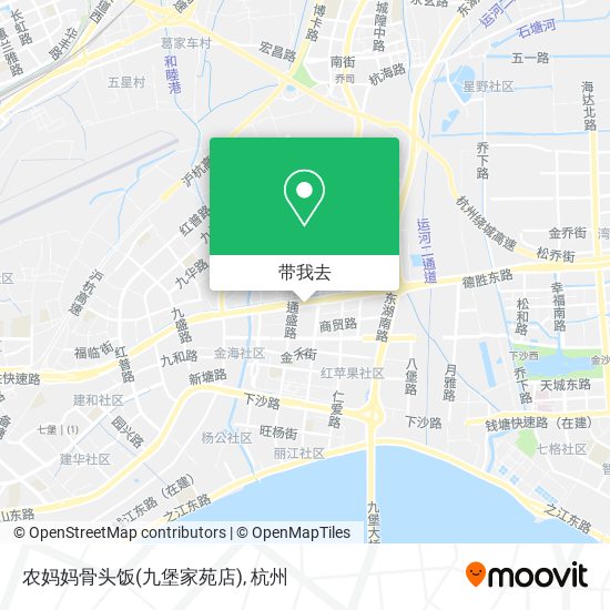 农妈妈骨头饭(九堡家苑店)地图