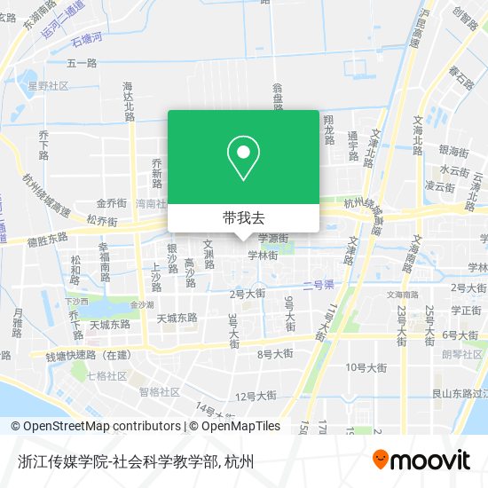 浙江传媒学院-社会科学教学部地图