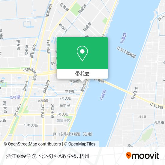 浙江财经学院下沙校区-A教学楼地图