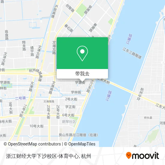 浙江财经大学下沙校区-体育中心地图