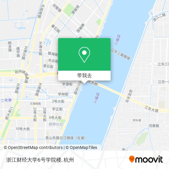 浙江财经大学6号学院楼地图