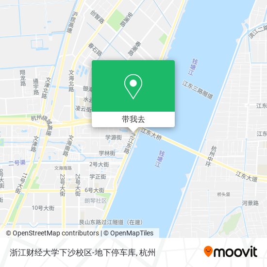 浙江财经大学下沙校区-地下停车库地图