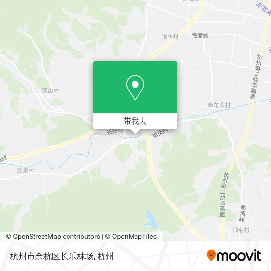 杭州市余杭区长乐林场地图