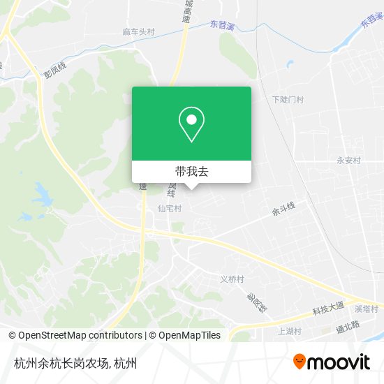 杭州余杭长岗农场地图