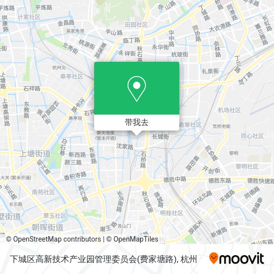 下城区高新技术产业园管理委员会(费家塘路)地图