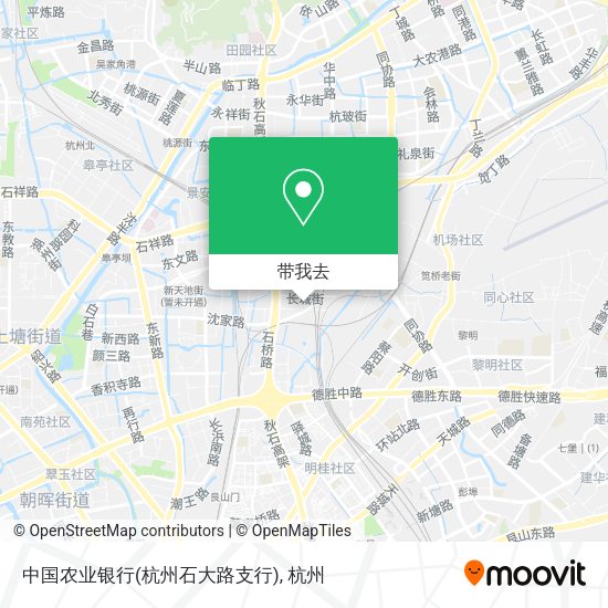 中国农业银行(杭州石大路支行)地图