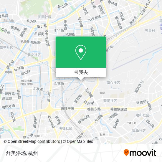 舒美浴场地图
