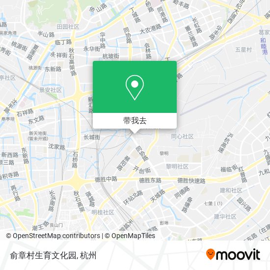 俞章村生育文化园地图