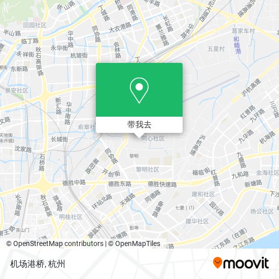 机场港桥地图