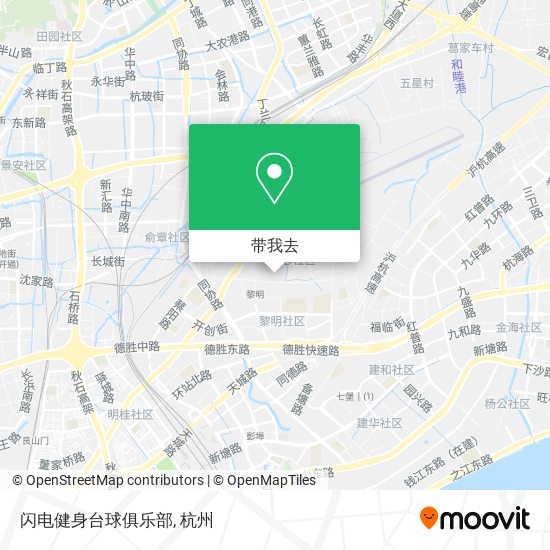 闪电健身台球俱乐部地图