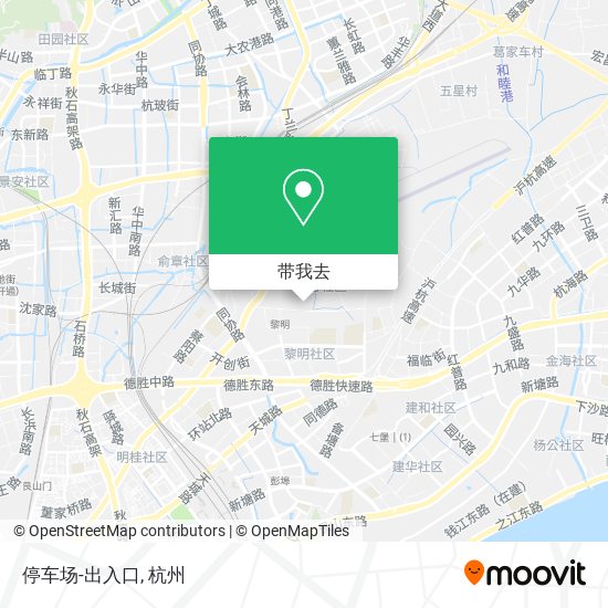 停车场-出入口地图