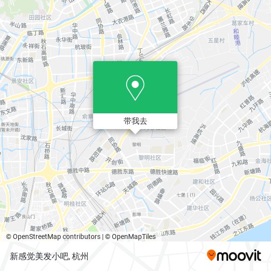 新感觉美发小吧地图