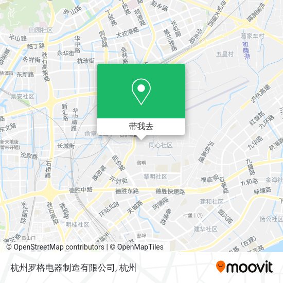 杭州罗格电器制造有限公司地图