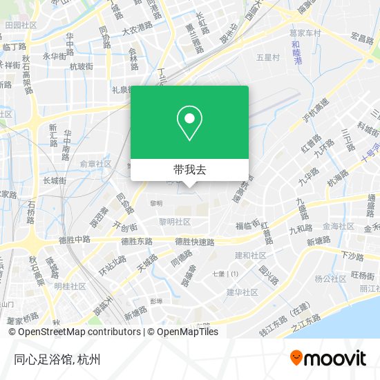 同心足浴馆地图