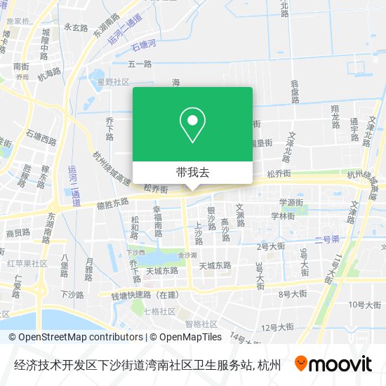 经济技术开发区下沙街道湾南社区卫生服务站地图