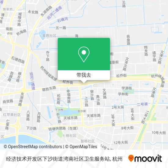 经济技术开发区下沙街道湾南社区卫生服务站地图