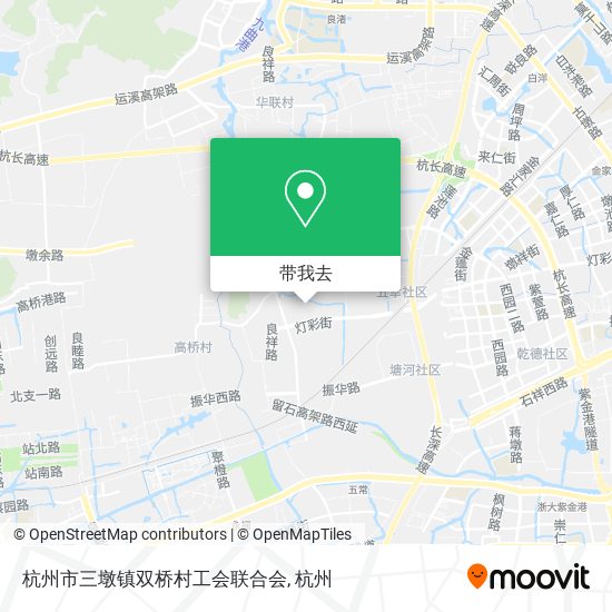 杭州市三墩镇双桥村工会联合会地图